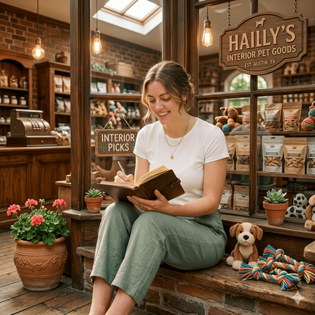 Hailey in her petshop